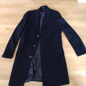 RARE Ralph Lauren Navy Trench Coat | Classic Italian Fabric | Men's Size 42 Long